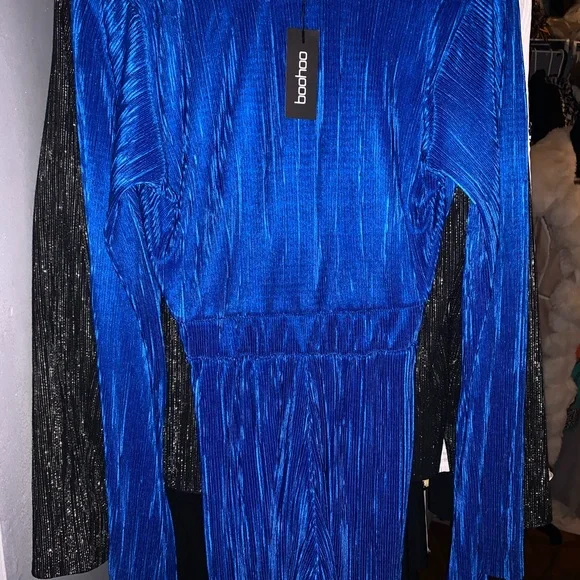 Boohoo Colbalt Blue Romper Size 12 - Picture 2 of 5
